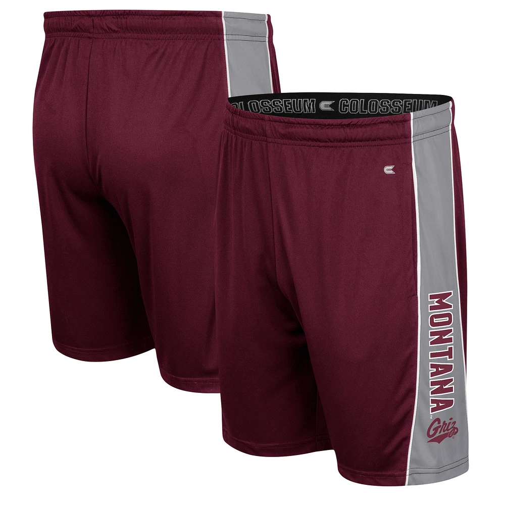 Short Colosseum Montana Grizzlies pour homme, bordeaux