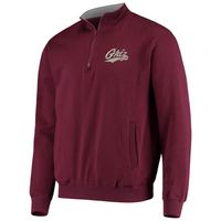 Men's Colosseum Maroon Montana Grizzlies Tortugas Logo Quarter-Zip Jacket