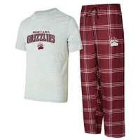 Ensemble de nuit pour homme avec t-shirt et pantalon Concepts Sport Montana Grizzlies