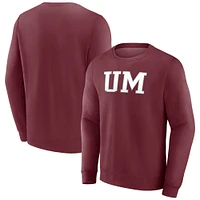 Sweat-shirt à capuche Fanatics Maroon Montana Grizzlies pour hommes avec nom court