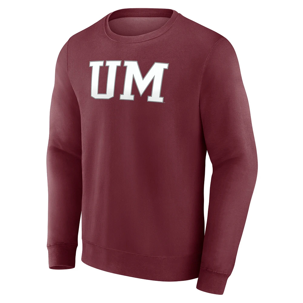 Sweat-shirt à capuche Fanatics Maroon Montana Grizzlies pour hommes avec nom court