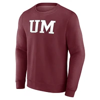 Sweat-shirt à capuche Fanatics Maroon Montana Grizzlies pour hommes avec nom court