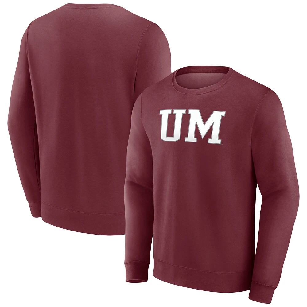 Sweat-shirt à capuche Fanatics Maroon Montana Grizzlies pour hommes avec nom court
