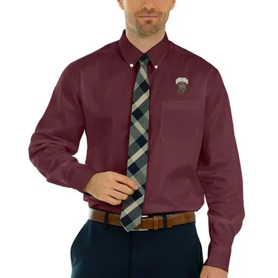 Montana Grizzlies Wicked Woven Long Sleeve Button-Down Shirt - Maroon