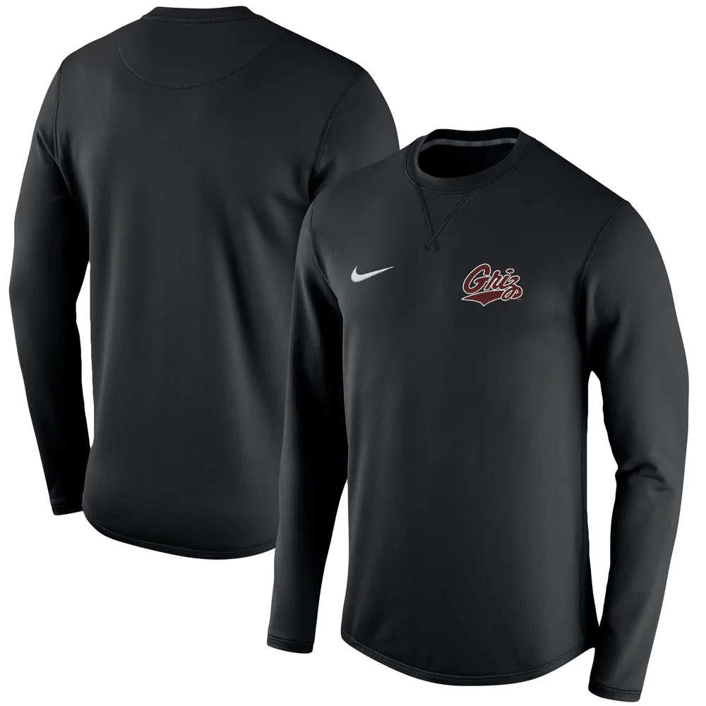 Lids Montana Grizzlies Nike Modern Performance Crew Sweatshirt - Black | Shops at Willow Bend