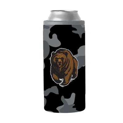 Montana Grizzlies 12oz. Black Camo Slim Can Cooler