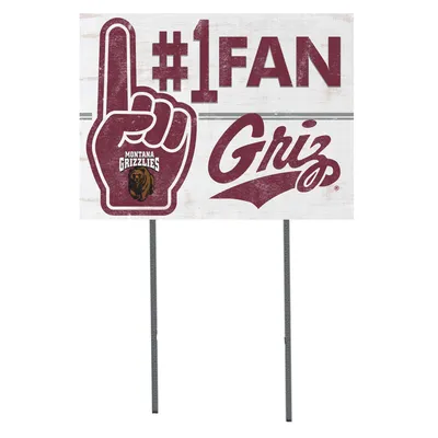 Montana Grizzlies 18'' x 24'' #1 Fan Yard Sign