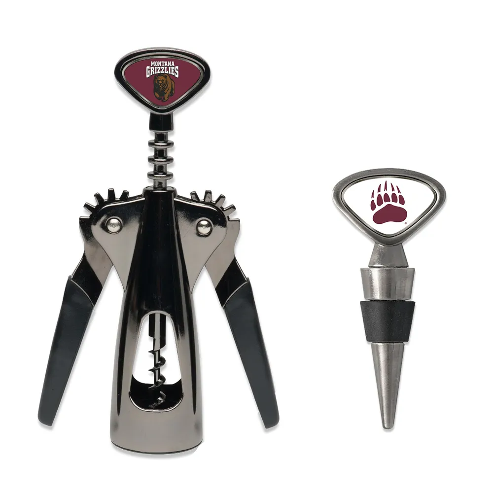 Lids Montana Grizzlies Wine Gift Set - Silver | The Shops At Willow Bend