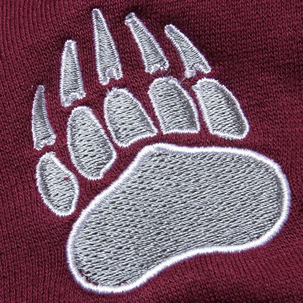 Chandail à capuchon glissière pleine longueur Stadium Athletic Montana Grizzlies pour femme, bordeaux