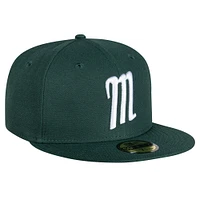 Casquette ajustée 59FIFTY verte de la Ligue mexicaine des Sultans Monterrey New Era pour hommes