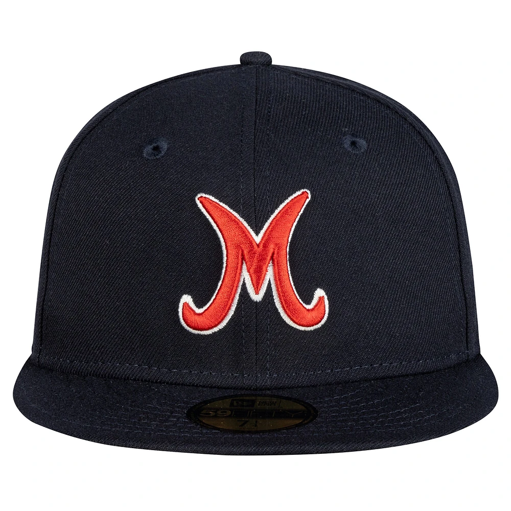 Casquette ajustée 59FIFTY de la Ligue mexicaine des Monterrey Sultans New Era pour hommes, bleu marine