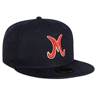 Casquette ajustée 59FIFTY de la Ligue mexicaine des Monterrey Sultans New Era pour hommes, bleu marine