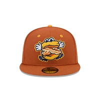 Casquette ajustée 59FIFTY Montgomery Biscuits marron New Era pour homme