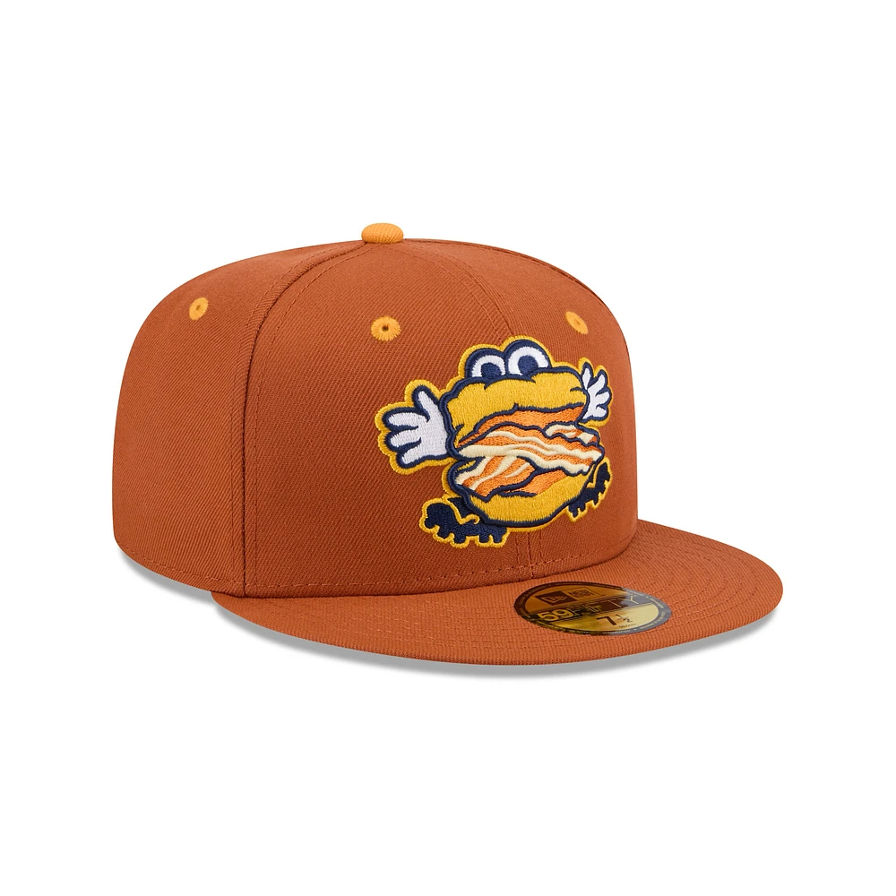 Casquette ajustée 59FIFTY Montgomery Biscuits marron New Era pour homme