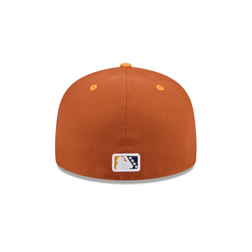 Casquette ajustée 59FIFTY Montgomery Biscuits marron New Era pour homme