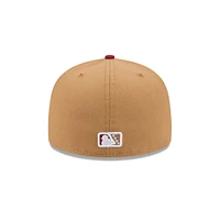 Men's New Era  Light Beige Montgomery Biscuits Theme Nights 59FIFTY Fitted Hat
