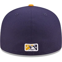 Men's New Era Navy Montgomery Biscuits Authentic Collection 59FIFTY Fitted Hat