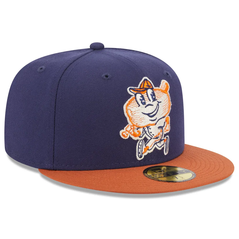 Men's New York Mets New Era Orange Alternate Logo 59FIFTY Fitted Hat