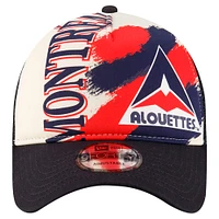 Men's New Era Blue Montreal Alouettes Turf Traditions 9FORTY Adjustable Hat