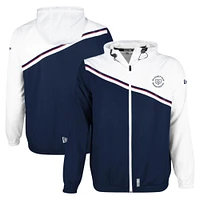 Men's New Era Navy Montreal Alouettes Pinnacle Woven Ripstop Full-Zip Jacket