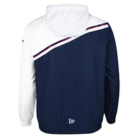 Men's New Era Navy Montreal Alouettes Pinnacle Woven Ripstop Full-Zip Jacket