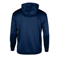 Men's New Era Navy Montreal Alouettes Sideline Performance Pullover Hoodie