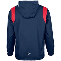 Men's New Era Navy Montreal Alouettes Sideline Ripstop Full-Button Coaches Jacket