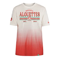 Men's New Era Red/Cream Montreal Alouettes Turf Traditions T-Shirt