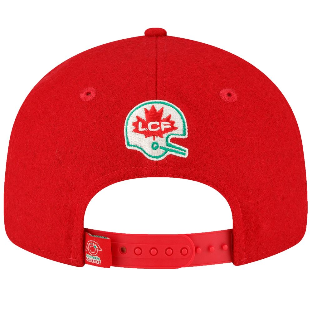 Men's New Era Red Montreal Alouettes Turf Traditions - 9FIFTY Established Snapback Hat