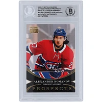 Alexander Romanov Montreal Canadiens Autographed 2020-21 Upper Deck Metal Universe Skybox Premium Prospects #PP-39 Beckett Fanatics Witnessed Authenticated Rookie Card