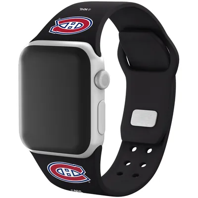 Montreal Canadiens Silicone Apple Watch Band - Black