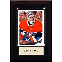 Carey Price Montreal Canadiens 2021 NHL 4'' x 6'' Plaque with Trading - Card