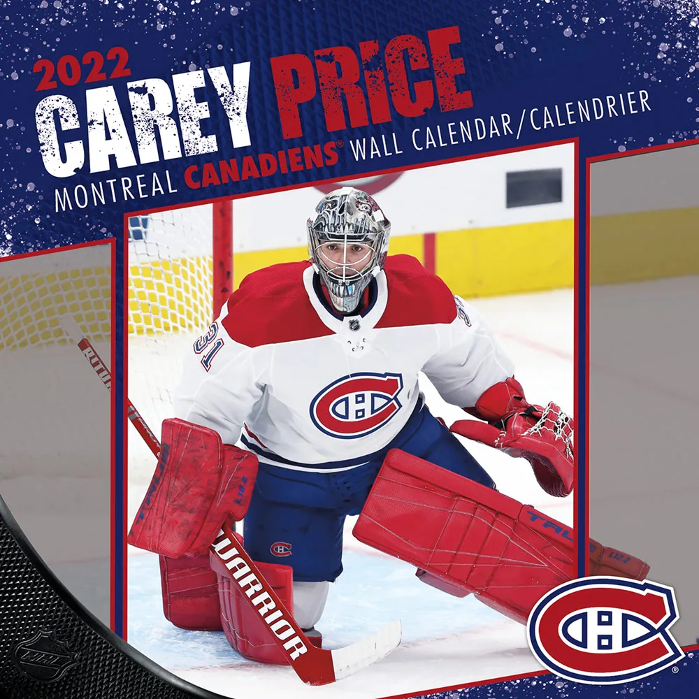 Carey Price Montreal Canadiens 2022 Player Wall Calendar