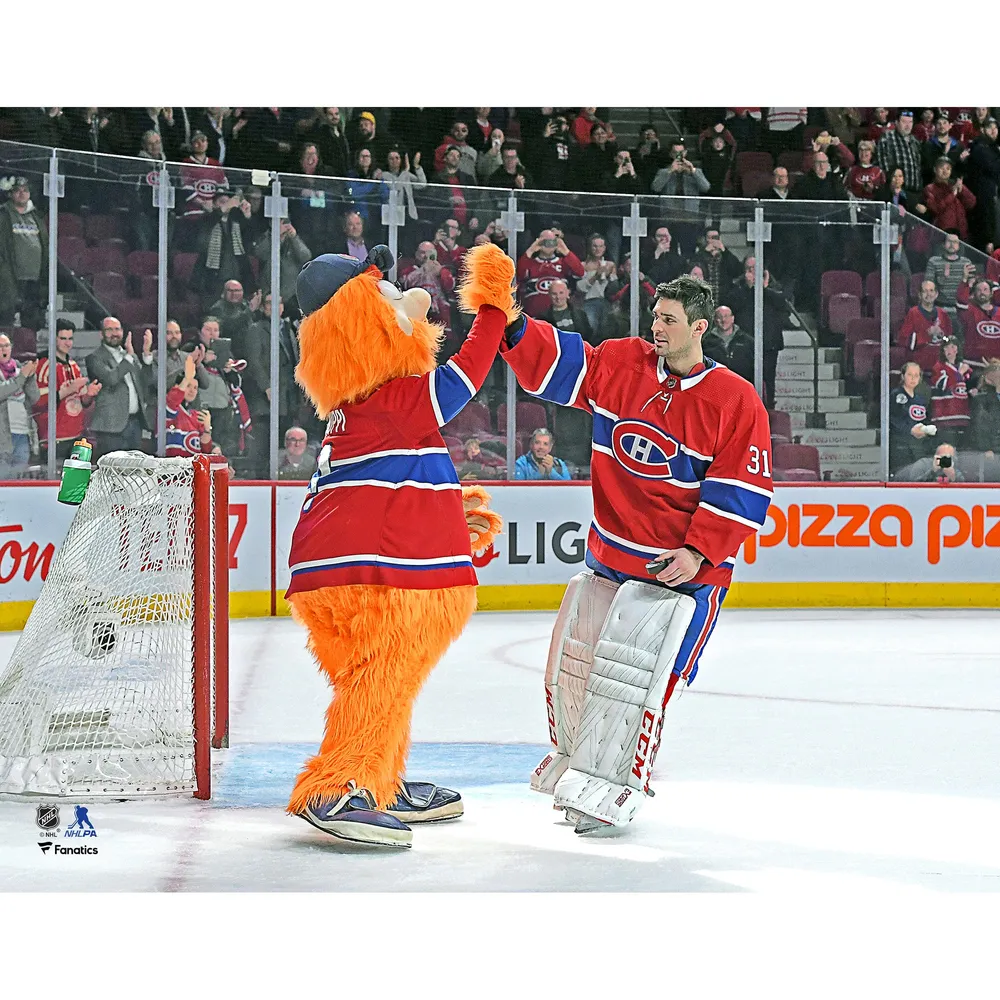 Carey Price Célébration non signée des Canadiens de Montréal avec Youppi Photograph