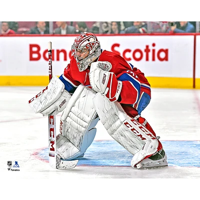 Carey Price Montreal Canadiens Unsigned Red Jersey Net Photograph