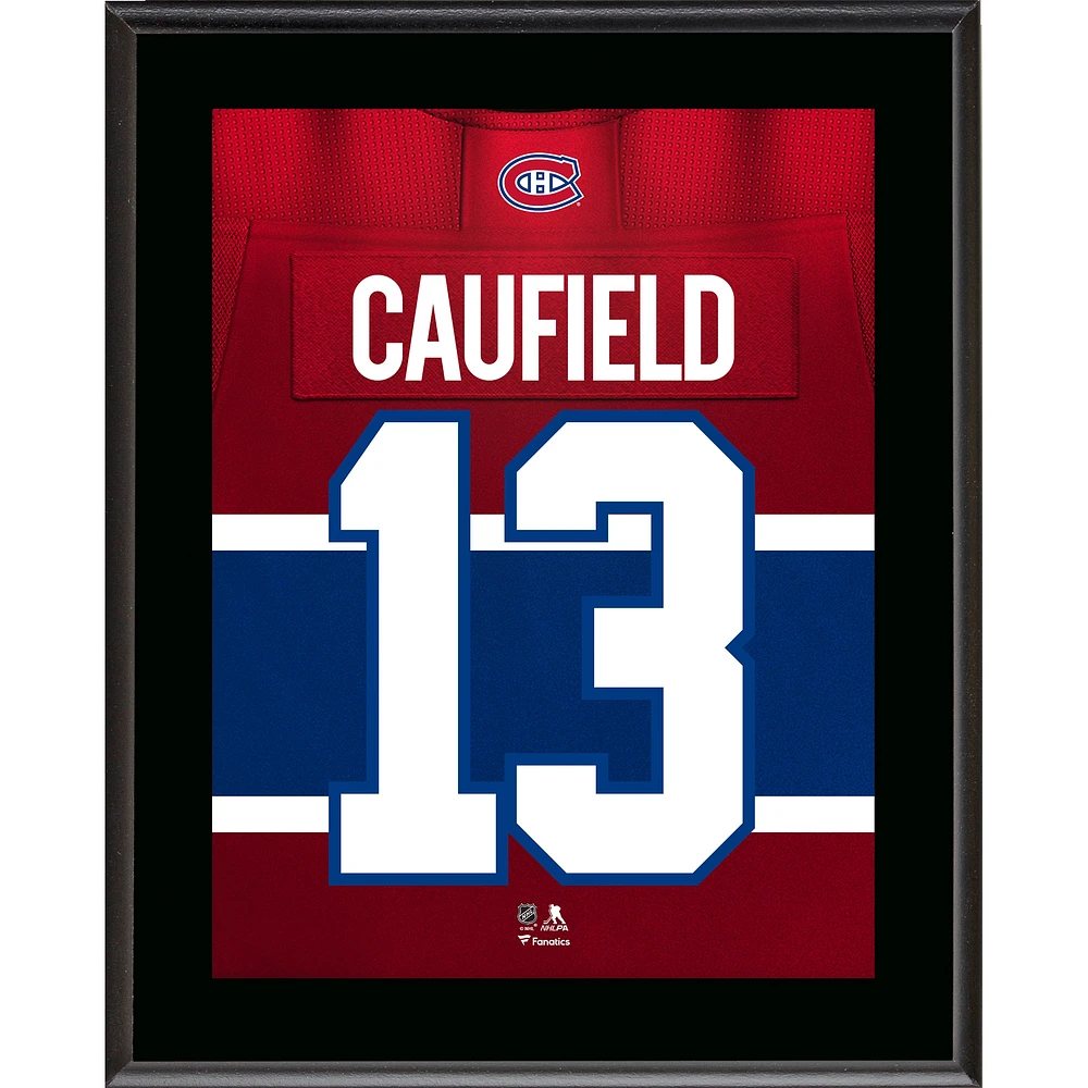 Cole Caufield Montreal Canadiens 10.5" x 13" Jersey Number Sublimated Player Plaque