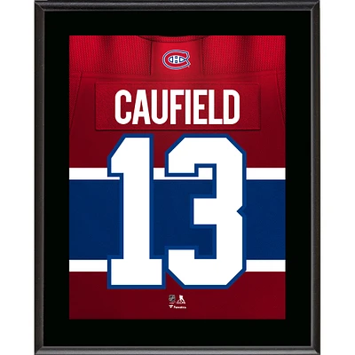 Cole Caufield Montreal Canadiens 10.5" x 13" Jersey Number Sublimated Player Plaque