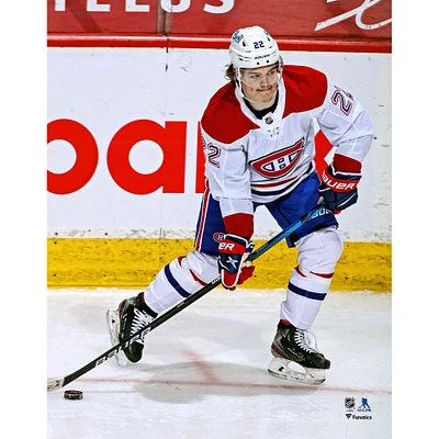 Photographie de Cole Caufield pour ses débuts dans la LNH avec les Canadiens Montréal