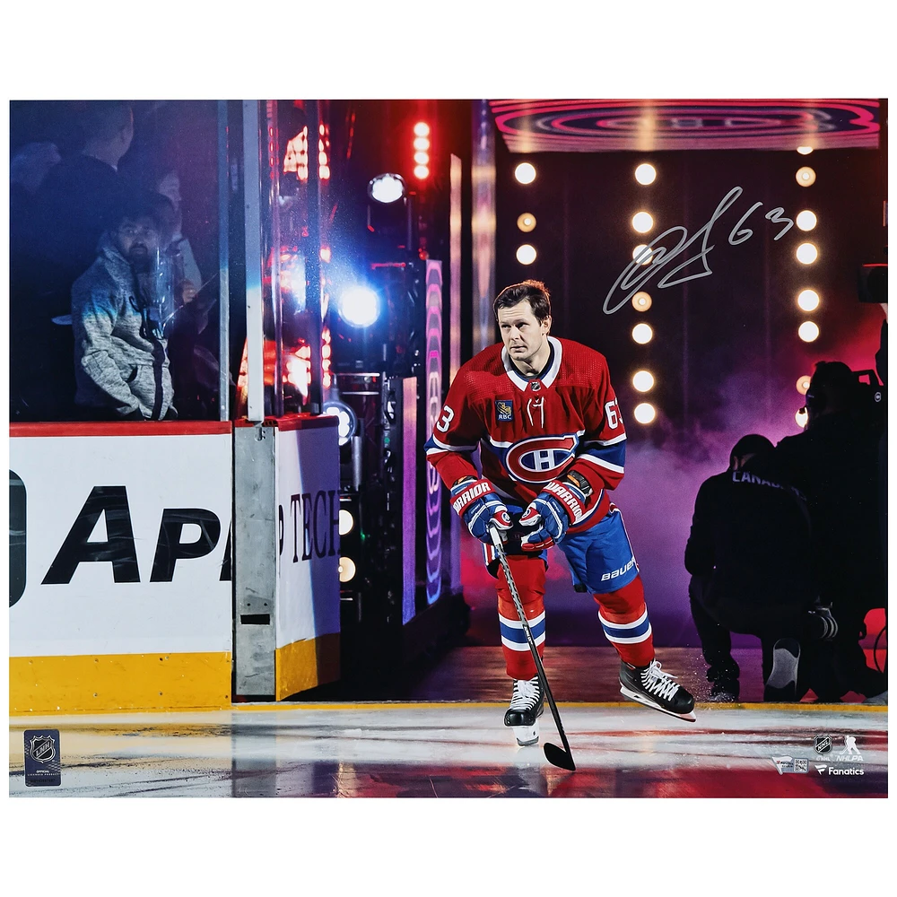 Evgenii Dadonov Les Canadiens de Montréal dédicacé 16" x 20" Première photo d'introduction des Canadiens