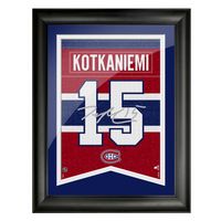 Jesperi Kotkaniemi Montreal Canadiens 12'' x 16'' Framed Replica Autograph Player - Banner