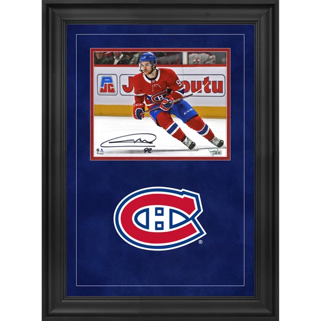 Autographed Montreal Canadiens Juraj Slafkovsky Fanatics Authentic 8 x 10  NHL Debut - Photograph