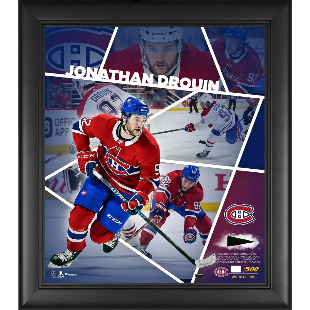 Lids Jonathan Drouin Canadiens Fanatics Framed 15'' x 17'' Impact Player Collage with a Piece of Game-Used Puck - Limited Edition of 500 | Brazos Mall