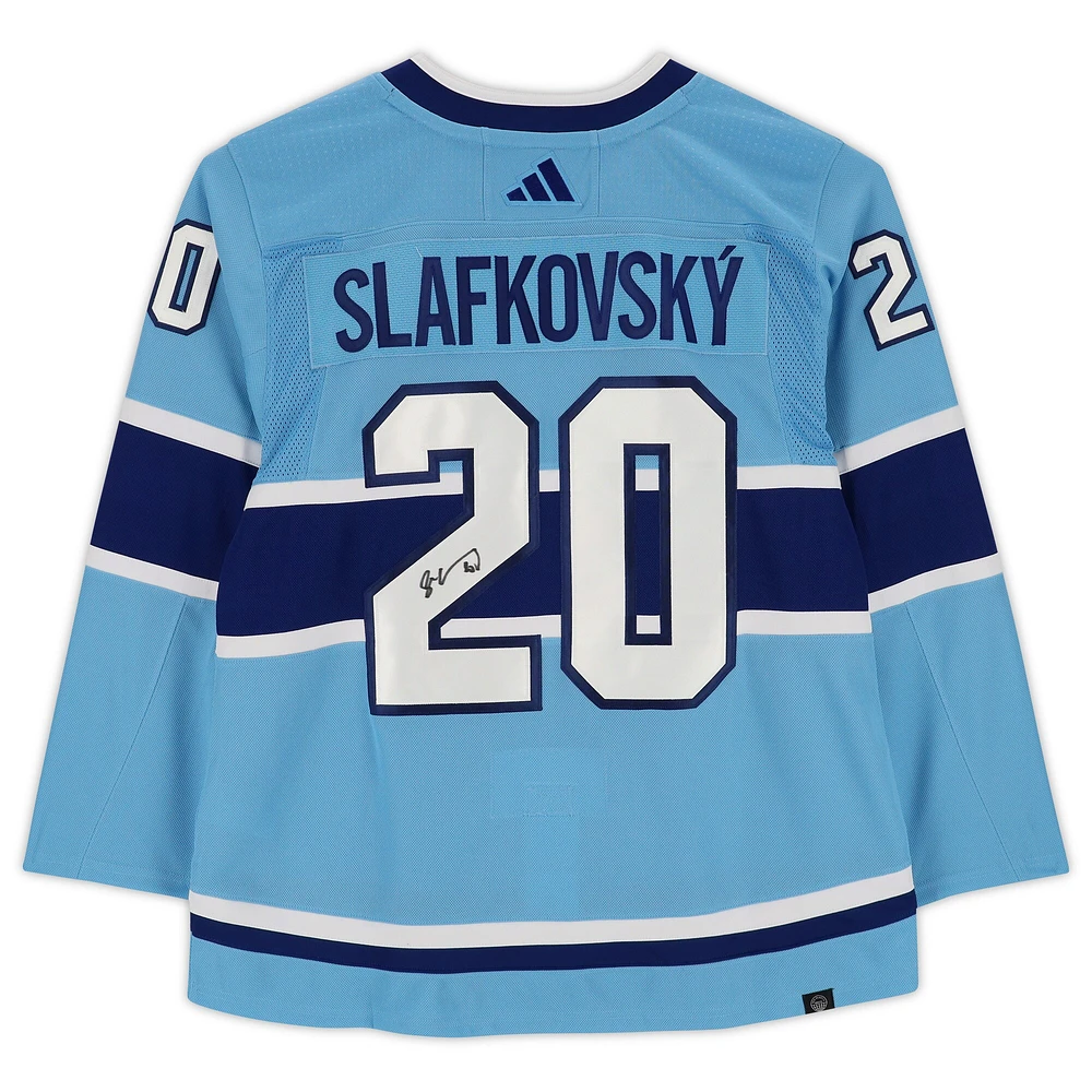 Juraj Slafkovsky Canadiens de Montréal autographié 2022-23 Reverse Retro Adidas Authentique Maillot