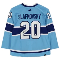 Juraj Slafkovsky Canadiens de Montréal autographié 2022-23 Reverse Retro Adidas Authentique Maillot