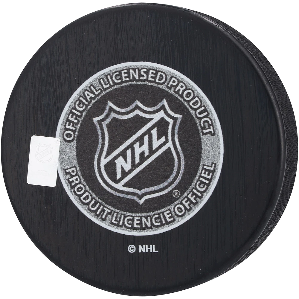 Juraj Slafkovsky Montreal Canadiens Autographed 2022 NHL Draft Logo Hockey Puck