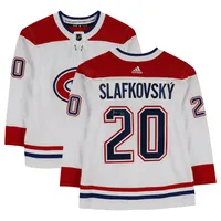 Montreal Canadiens Juraj Slafkovsky Men's Crewneck Sweatshirt - White - Montreal | 500 Level