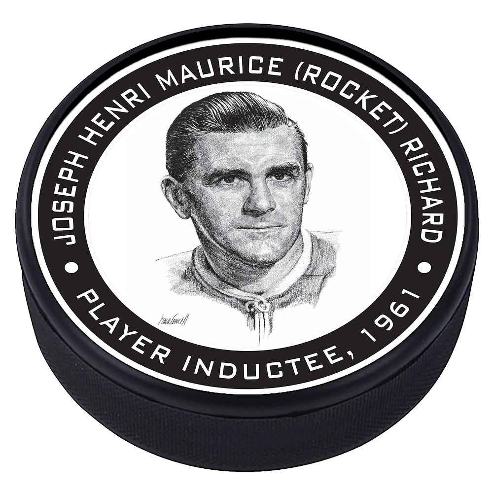 Maurice Richard Montreal Canadiens - Legends Line Textured Hockey Puck