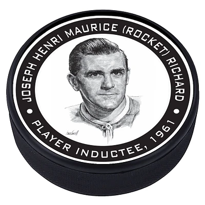 Maurice Richard Montreal Canadiens - Legends Line Textured Hockey Puck