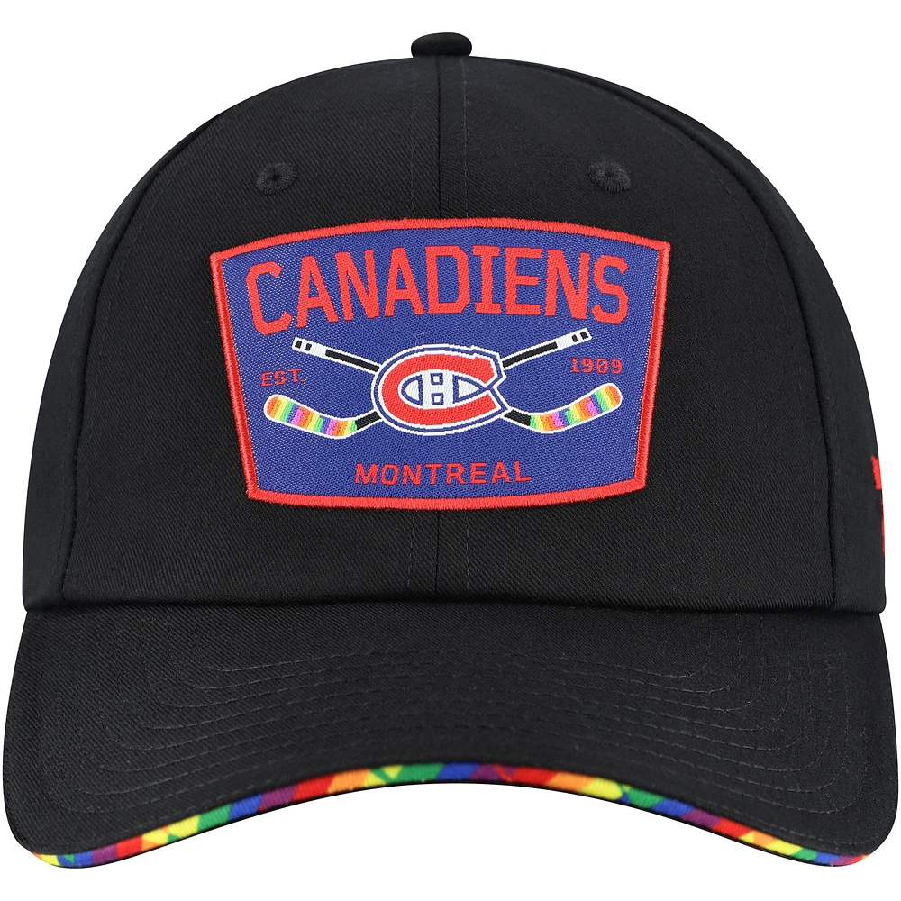 Casquette ajustable HIFE noire des Canadiens de Montréal Fanatics pour hommes