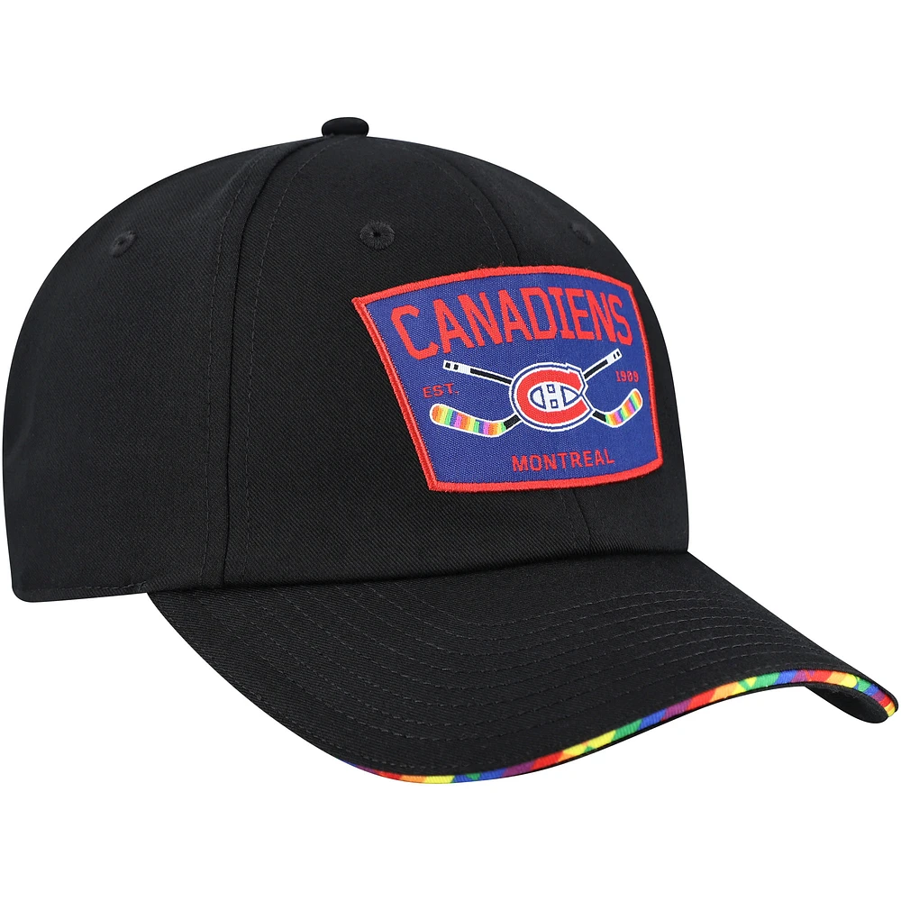 Casquette ajustable HIFE noire des Canadiens de Montréal Fanatics pour hommes